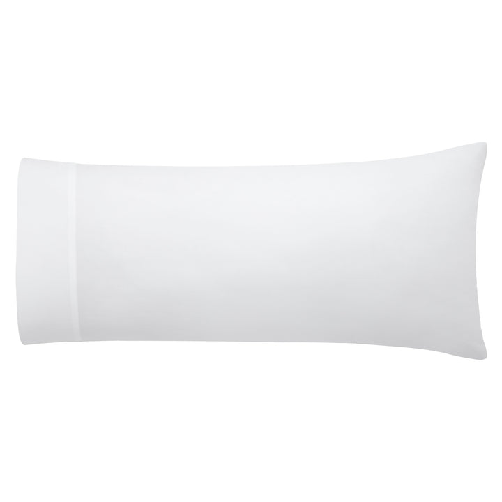 AKP-535-2040_2|Single pure white 100% cotton pillowcase, soft and smooth, offering breathable and luxurious comfort for restful sleep.