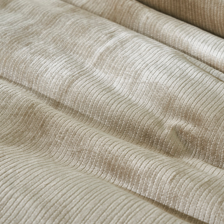 DT-053-9092_6|Luxurious champagne gold ribbed velvet duvet cover. Soft, plush bedding set, perfect for a cozy and elegant bedroom decor.