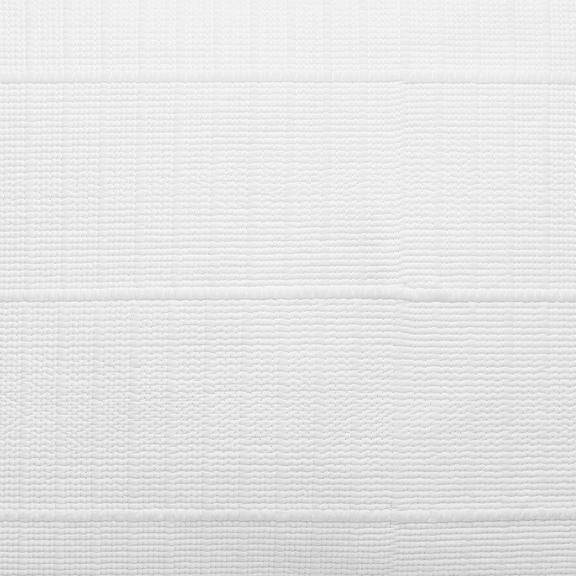 CL-268-9496_11|Top-down view of white textured coverlet fabric, showing the striped pattern for sophisticated and modern bedding.