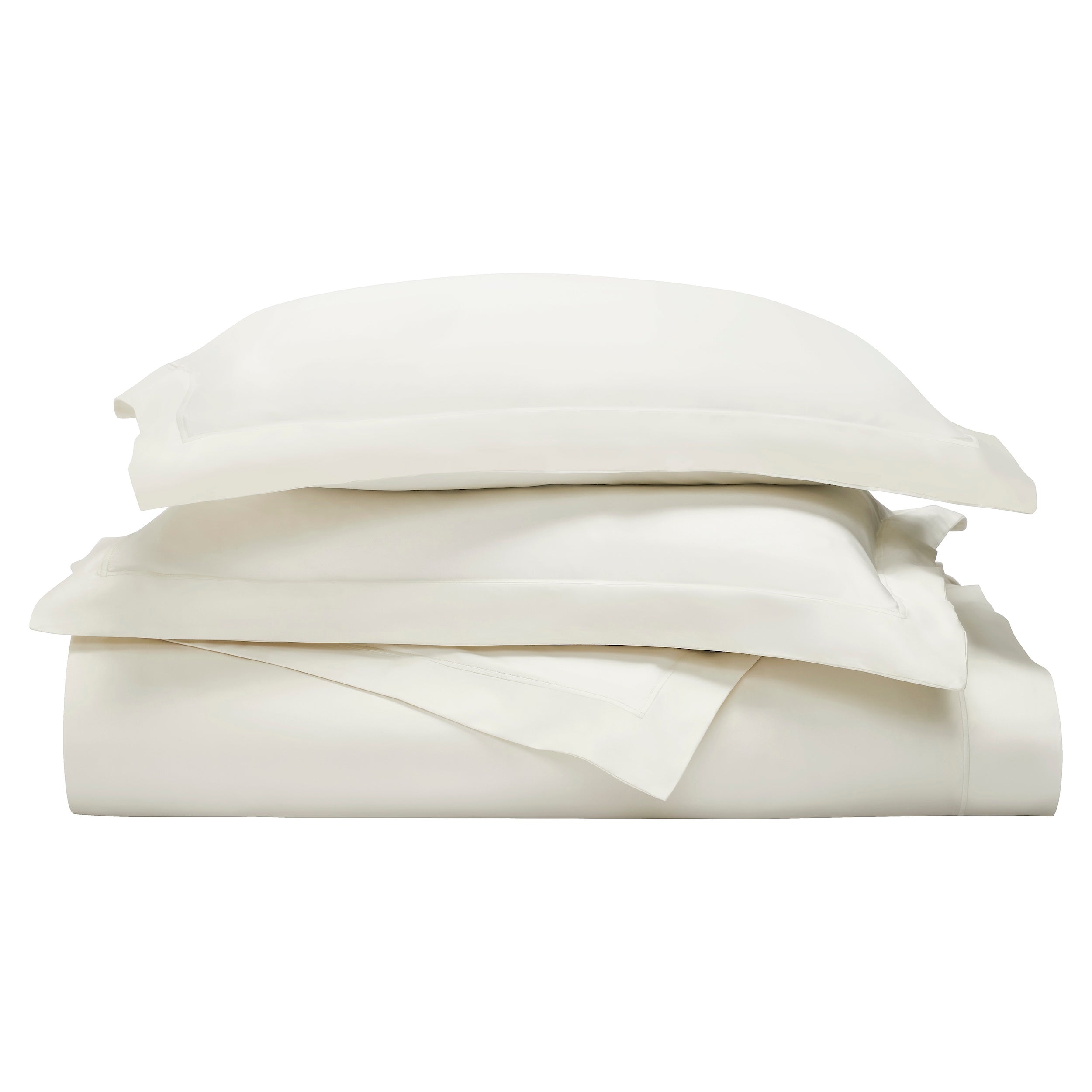 DT-064-10692_5|Neatly folded crisp white premium duvet cover, ready for a luxurious bedroom refresh. Hotel-quality bedding.