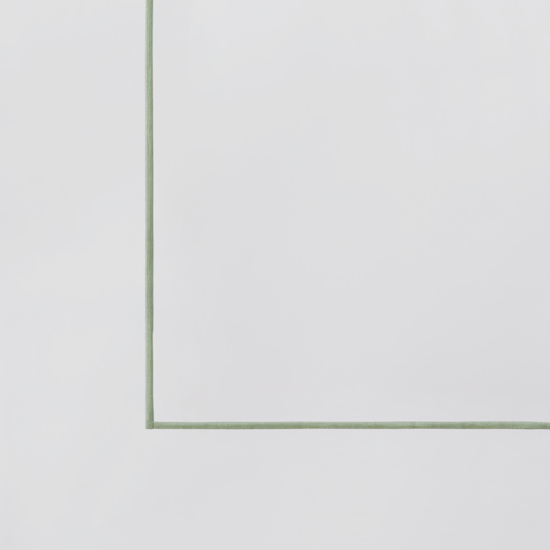 SS-057-2026_5|White duvet cover with subtle sage green piping detail along the edge, minimalist luxury bedding for modern bedrooms.