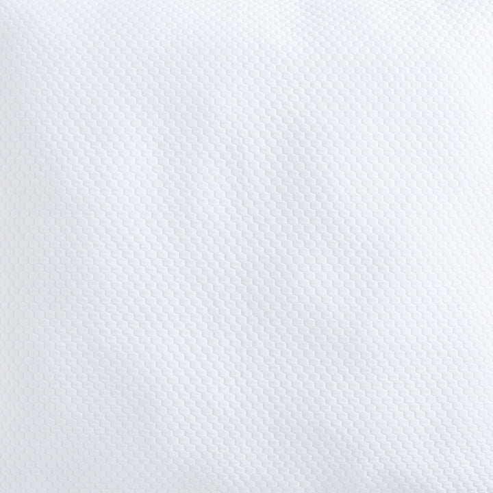 SWT-256-7.8_1|Textured white fabric featuring a subtle, repeating geometric honeycomb pattern, ideal for modern decor or upholstery.
