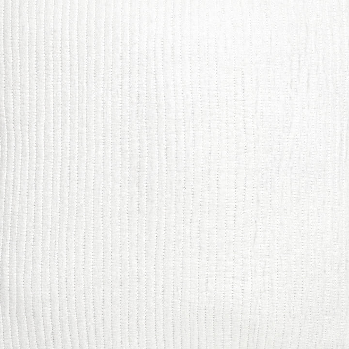 SWT-196-7.8_1|Crisp white throw blanket featuring a subtle vertical textured stripe pattern, adding elegant warmth to any room.