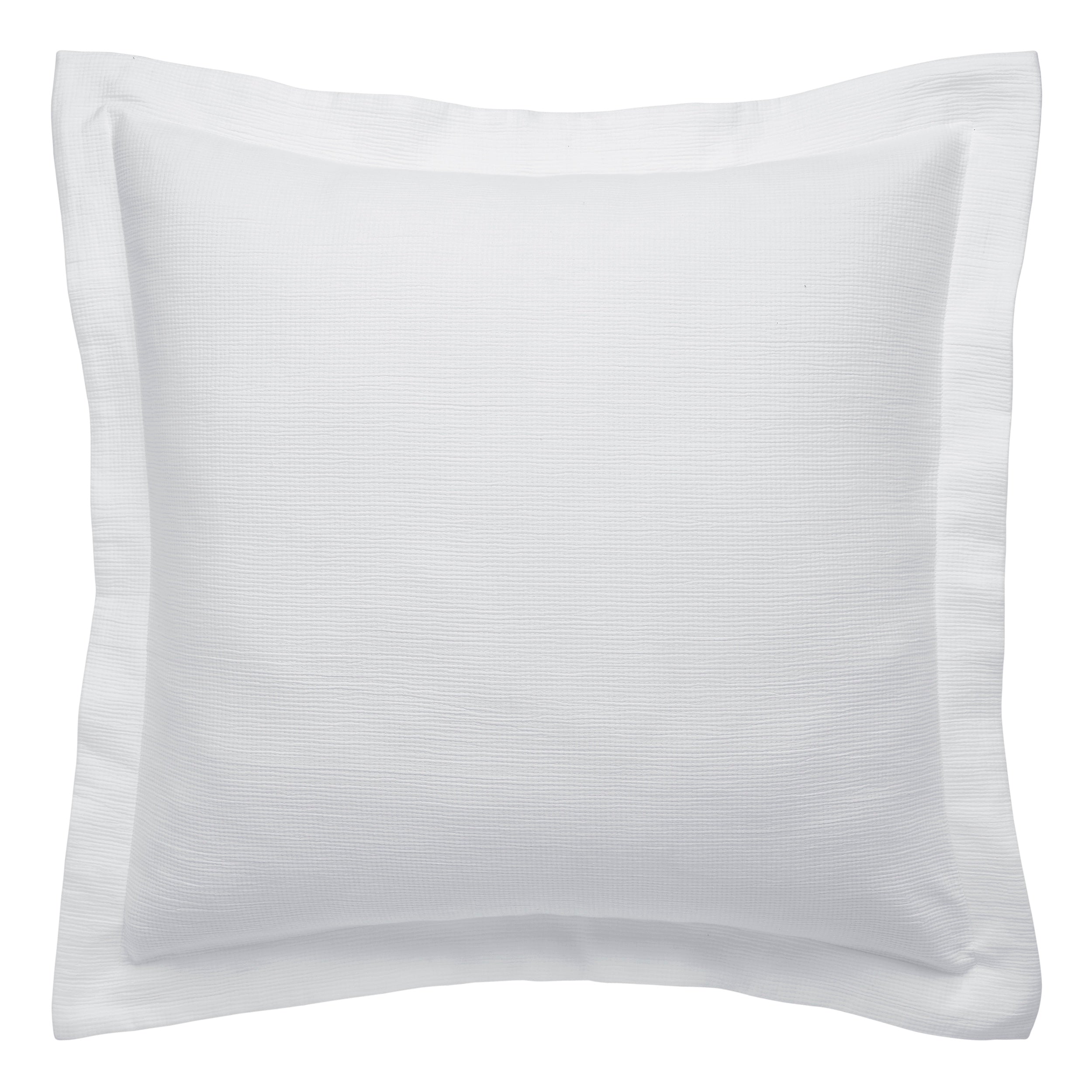 ES-067-2626_1|Crisp white textured weave duvet cover, featuring a subtle horizontal pattern for a modern, inviting bedroom aesthetic.