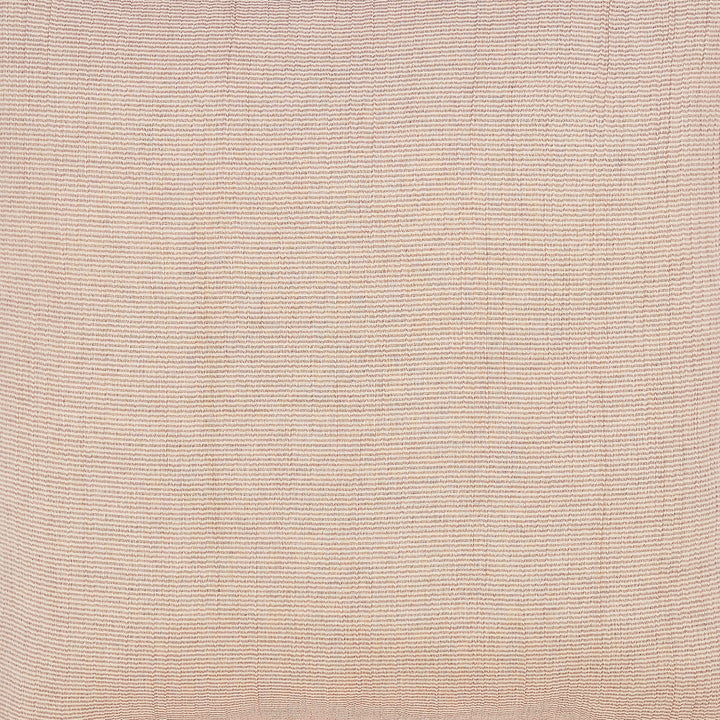 BT-112-9496_6|Close-up view of soft, light brown woven blanket fabric, showcasing a subtle striped texture for comfortable home use.