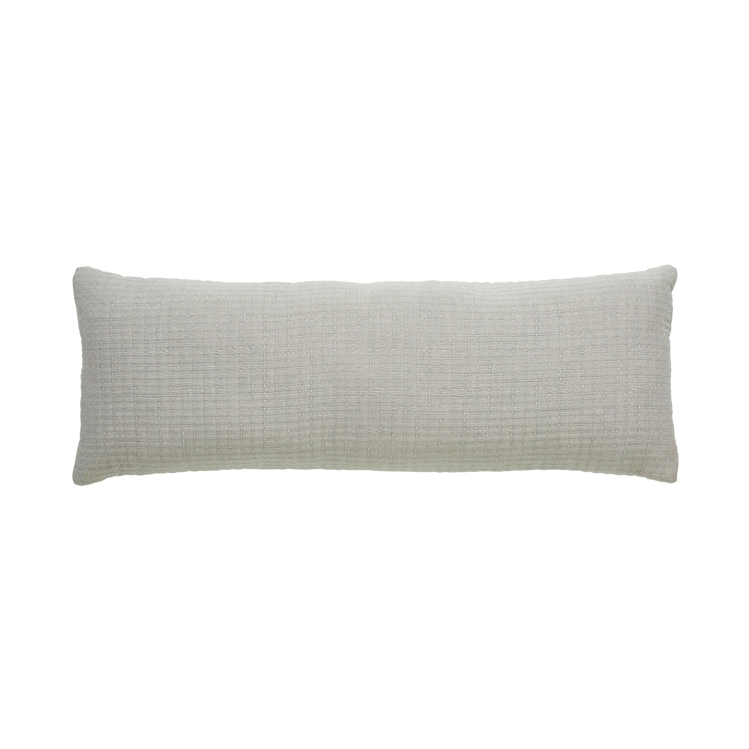 TP-107-1426_1|Neutral off-white lumbar pillow with intricate woven texture. Perfect decorative accent for modern or minimalist bedding.