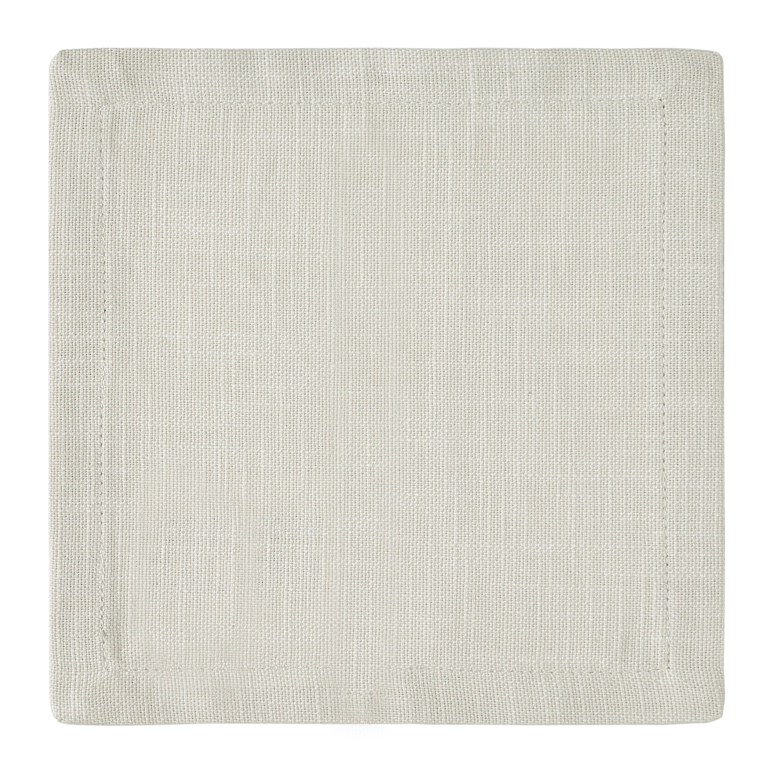 CNP-4912-66_3|Beige woven cloth napkin with a simple hemmed border, ideal for elegant dining and everyday kitchen use, durable.
