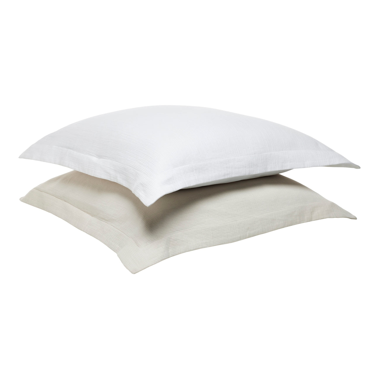 SS-067-X_2|Elegant light beige textured duvet cover, featuring subtle waffle weave, offering luxurious comfort and modern bedroom style.