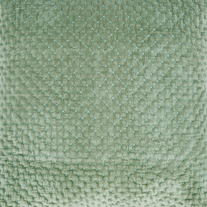 SWT-328-1010_1|Pale green individual swatch, showcasing a dense, repeated small cross-stitch pattern with an overall textured surface.