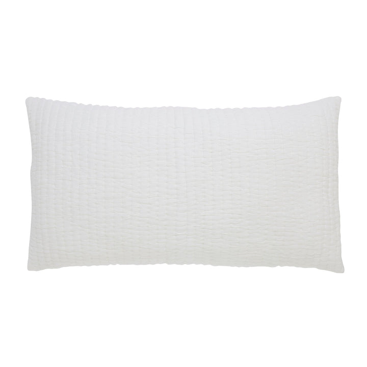 KS-359-2036_1|White textured quilted bedding accent, soft breathable cotton quilt, perfect for layering for cozy bedroom decor.