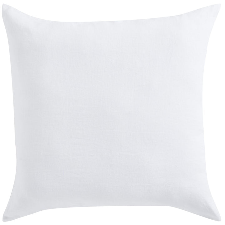 ES-037-2626_1|Crisp white linen duvet cover, clean classic design, breathable fabric for a fresh and airy bedroom feel.