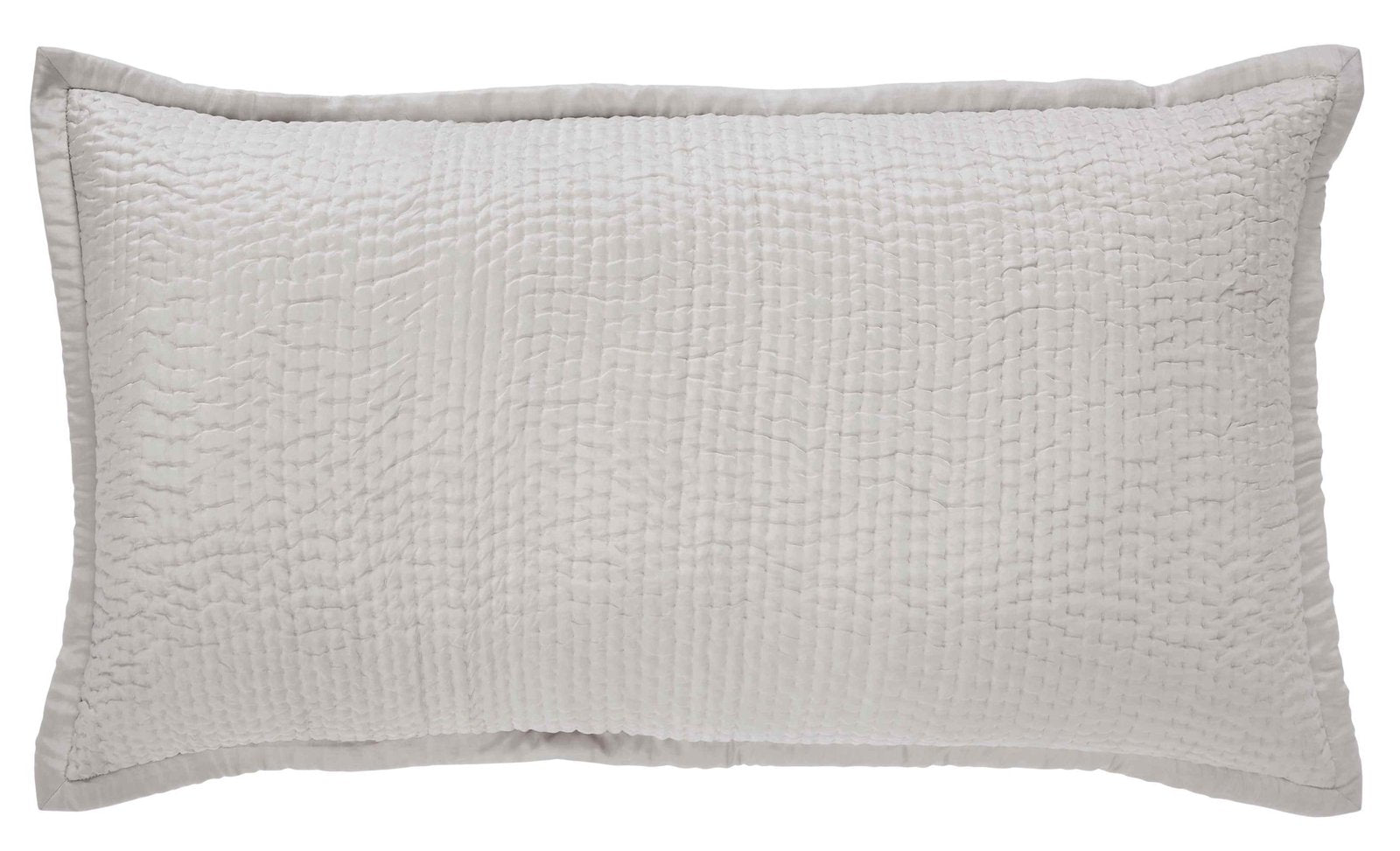 KS-166-2036_1|White textured coverlet sham with subtle raised pattern, providing a clean, elegant look and added comfort to bed ensemble.