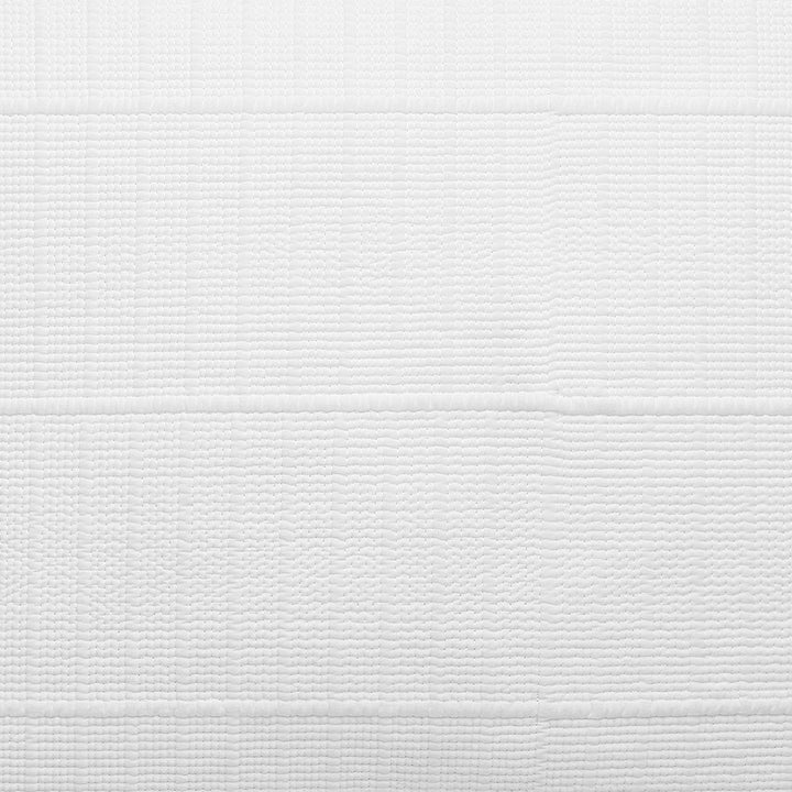 SS-268-2026_5|Detailed close-up of a white textured coverlet showcasing its intricate ribbed pattern, perfect for adding sophisticated visual interest.