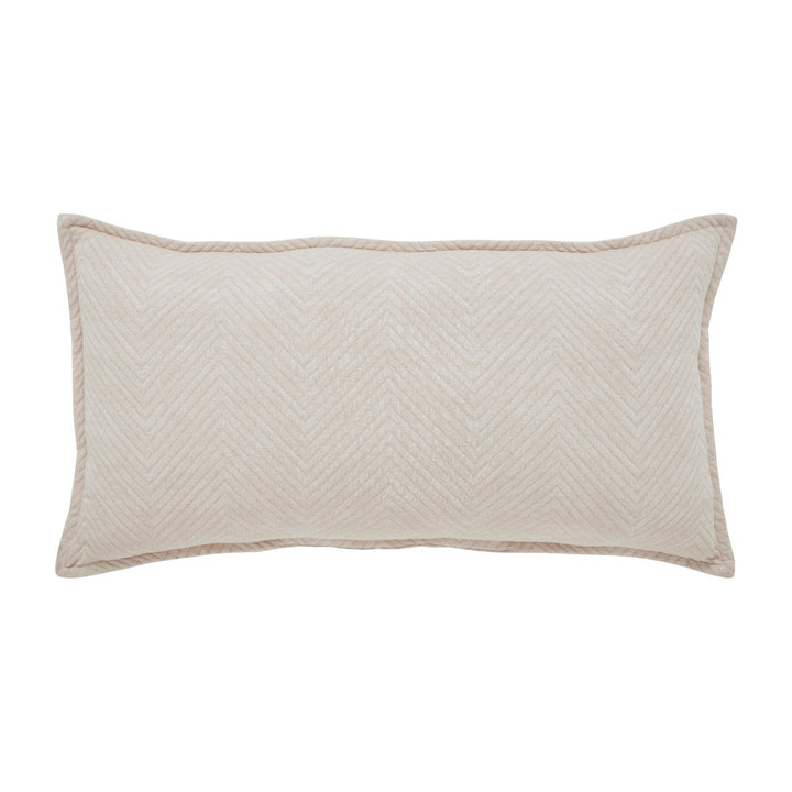 TP-122-1426_1|Elegant off-white decorative pillow featuring a chic herringbone pattern and delicate braided trim for sophisticated decor.