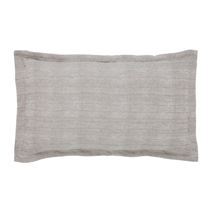 KS-033-2036_1|Elegant light brown textured pillow sham, a versatile bedding accessory designed to complement various duvet covers.