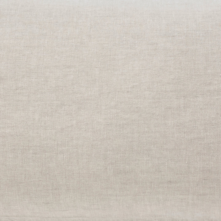SWT-515-7.8_1|Natural light beige linen-look fabric, breathable and durable, perfect for rustic bedding, curtains, and eco-friendly textile products.