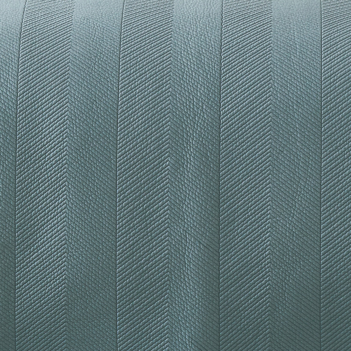 SS-261-2026_2|Stylish teal quilted pillow sham featuring a modern chevron pattern. Perfect for a contemporary bedroom update, soft and inviting.