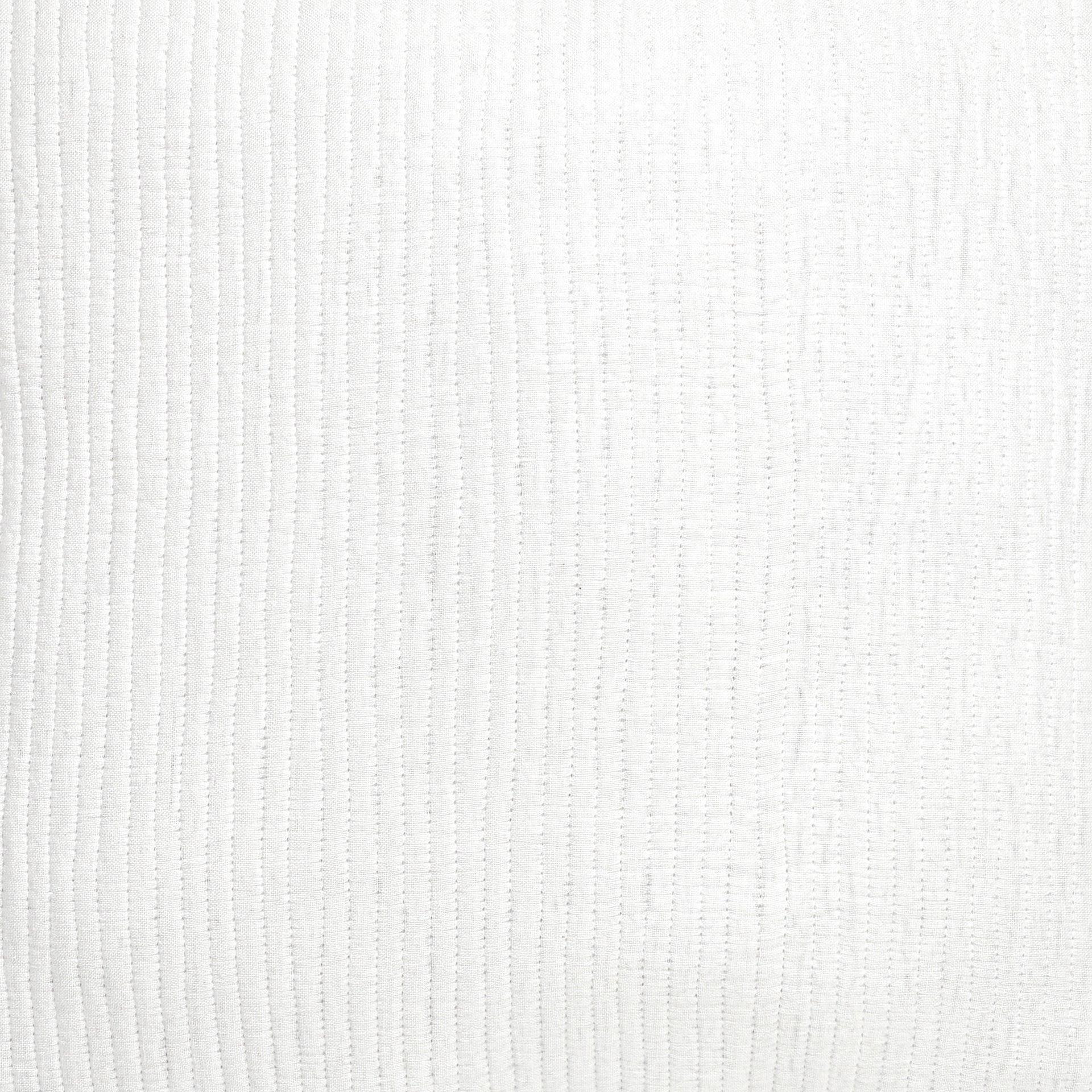SWT-196-7.8_1|Crisp white throw blanket featuring a subtle vertical textured stripe pattern, adding elegant warmth to any room.