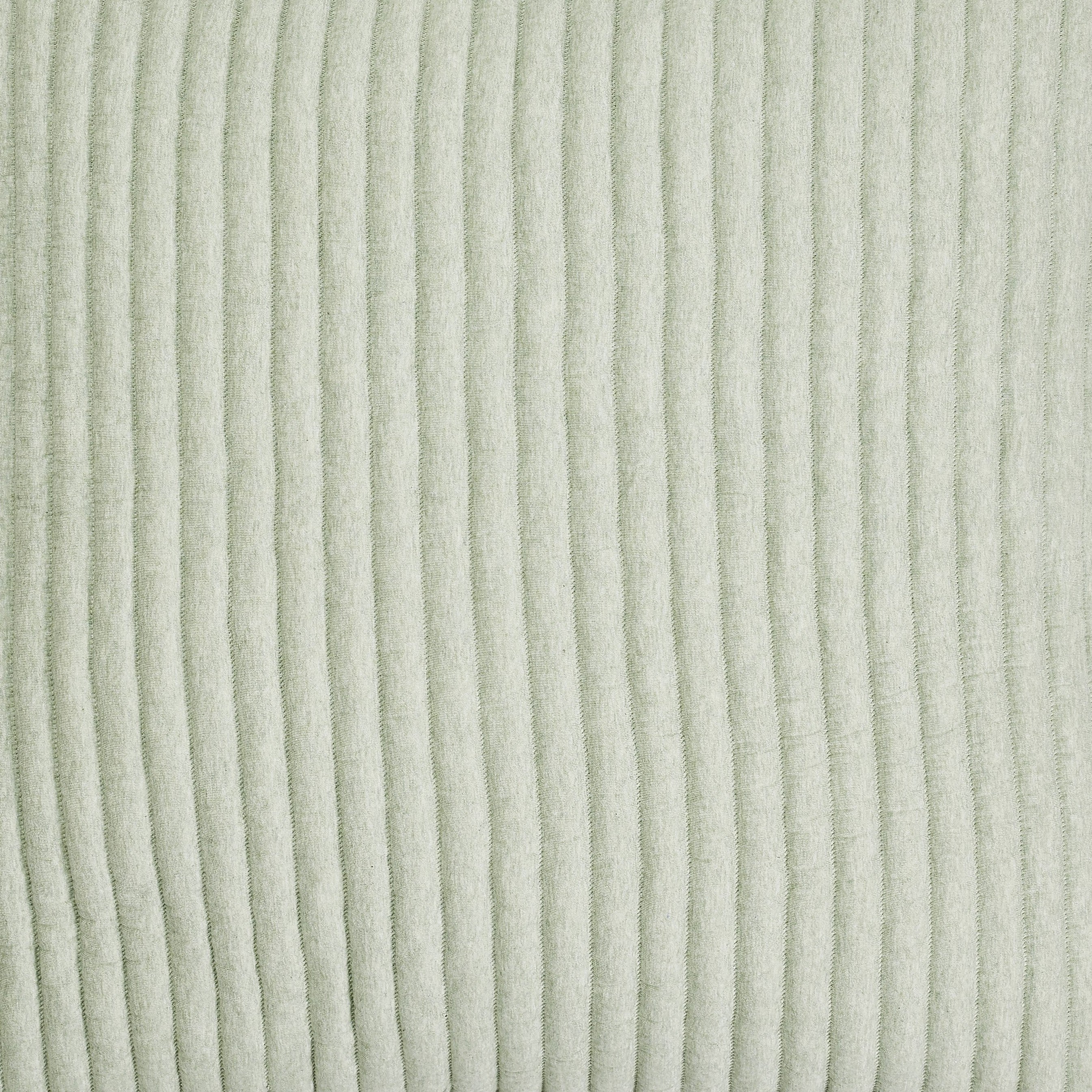 SWT-370-7.8_1|Soft light sage green fabric with a subtle vertical ribbed texture, ideal for natural-themed decor, throws, or apparel.
