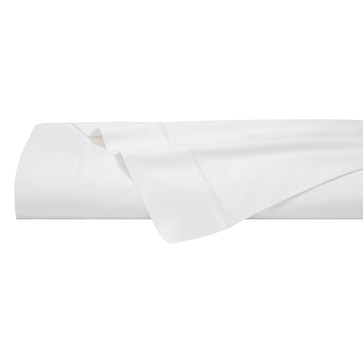 TFL-533-3980_5|Luxurious 100% cotton flat sheet in crisp white, offering a clean and minimalist design for serene, comfortable sleep.