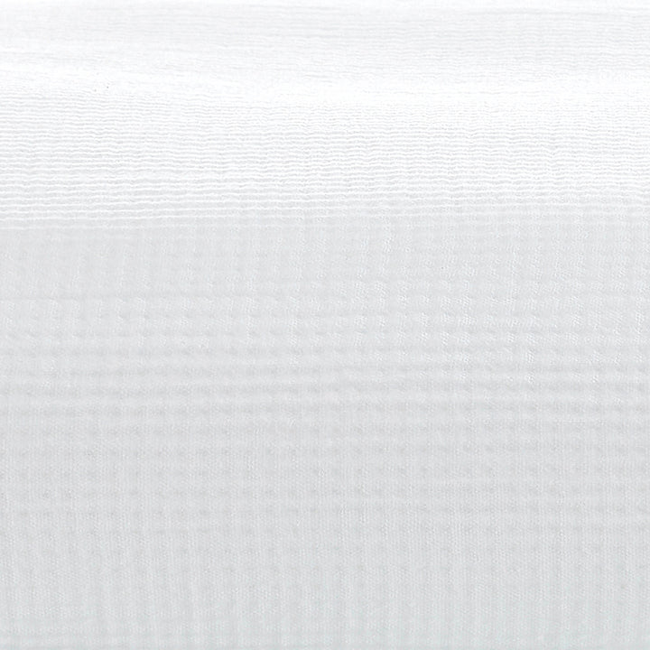 BL-858-11096_8|Detailed close-up of a soft white waffle weave blanket texture. Highlights breathable design and luxurious feel.