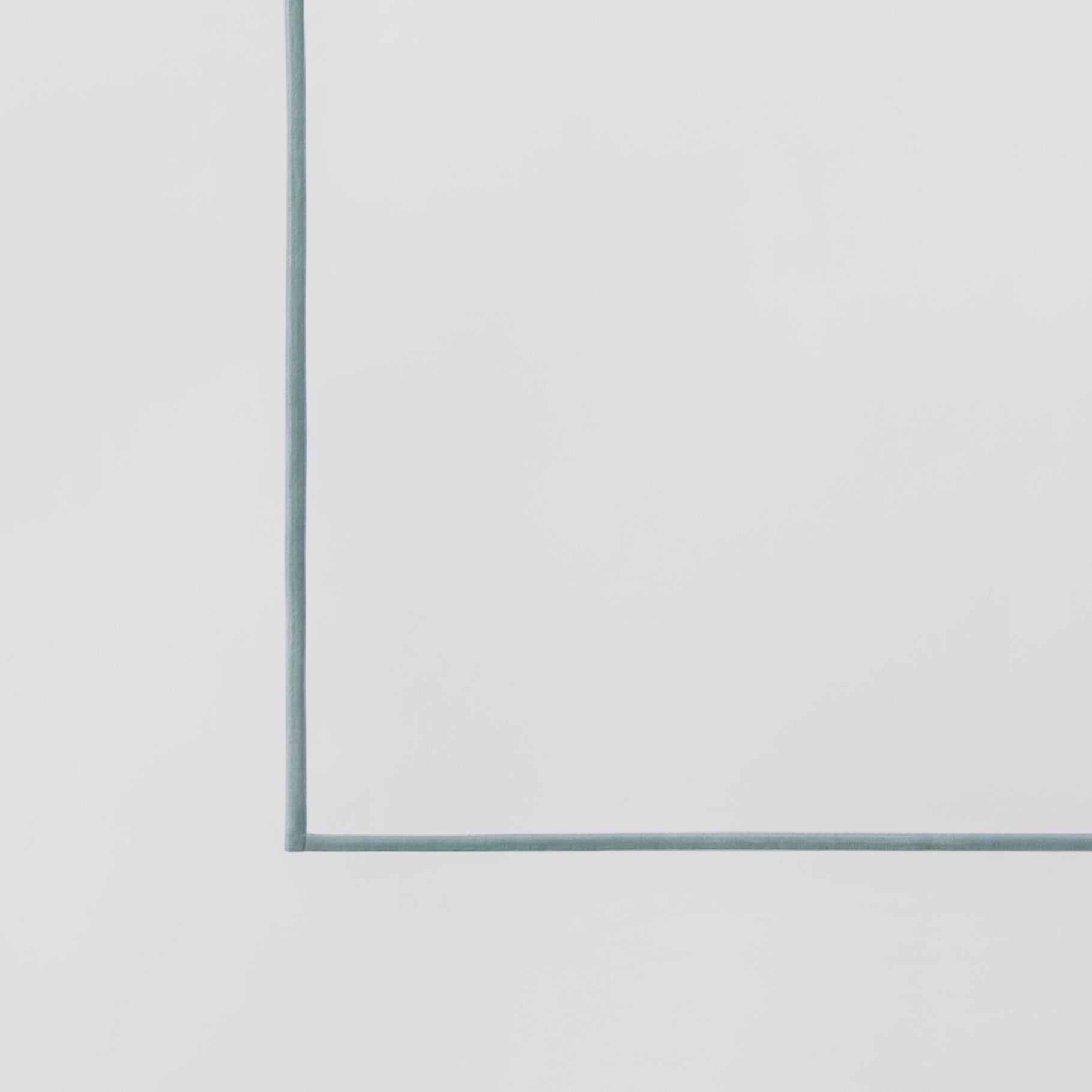 TFL-530-3980_7|Pristine white 100% cotton sheet swatch with subtle teal piping, highlighting the quality and elegant color detail.