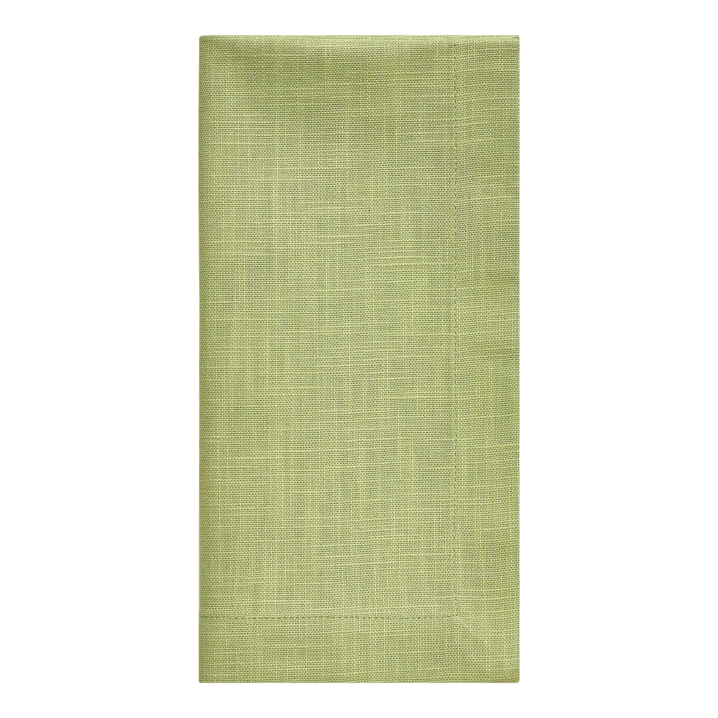 NP-4805-2020_3|Single folded lime green fabric napkin, perfect for everyday use or special occasions. Durable and washable table linen.