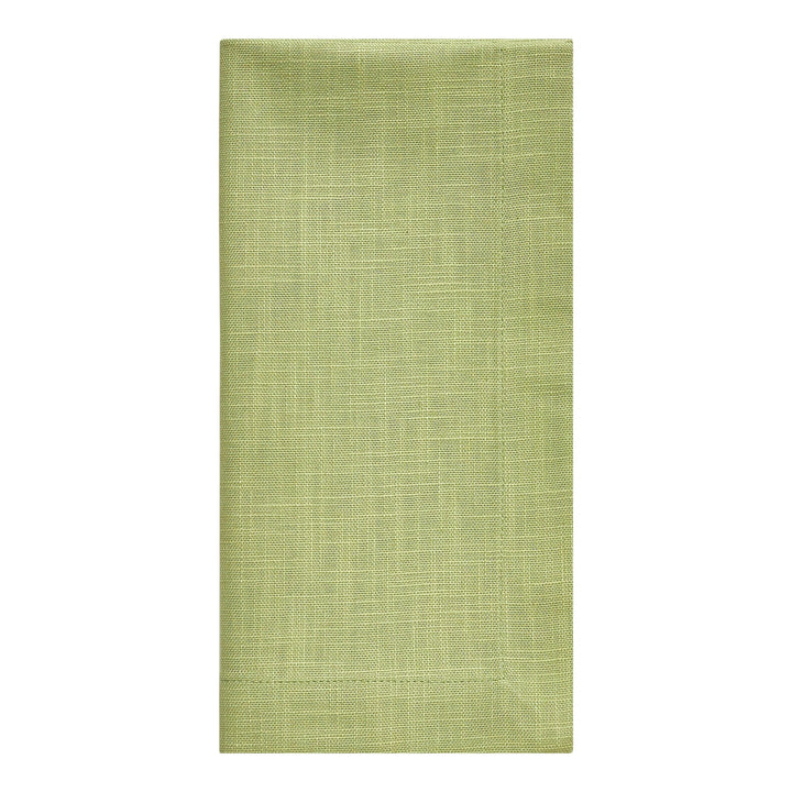 NP-4805-2020_3|Single folded lime green fabric napkin, perfect for everyday use or special occasions. Durable and washable table linen.