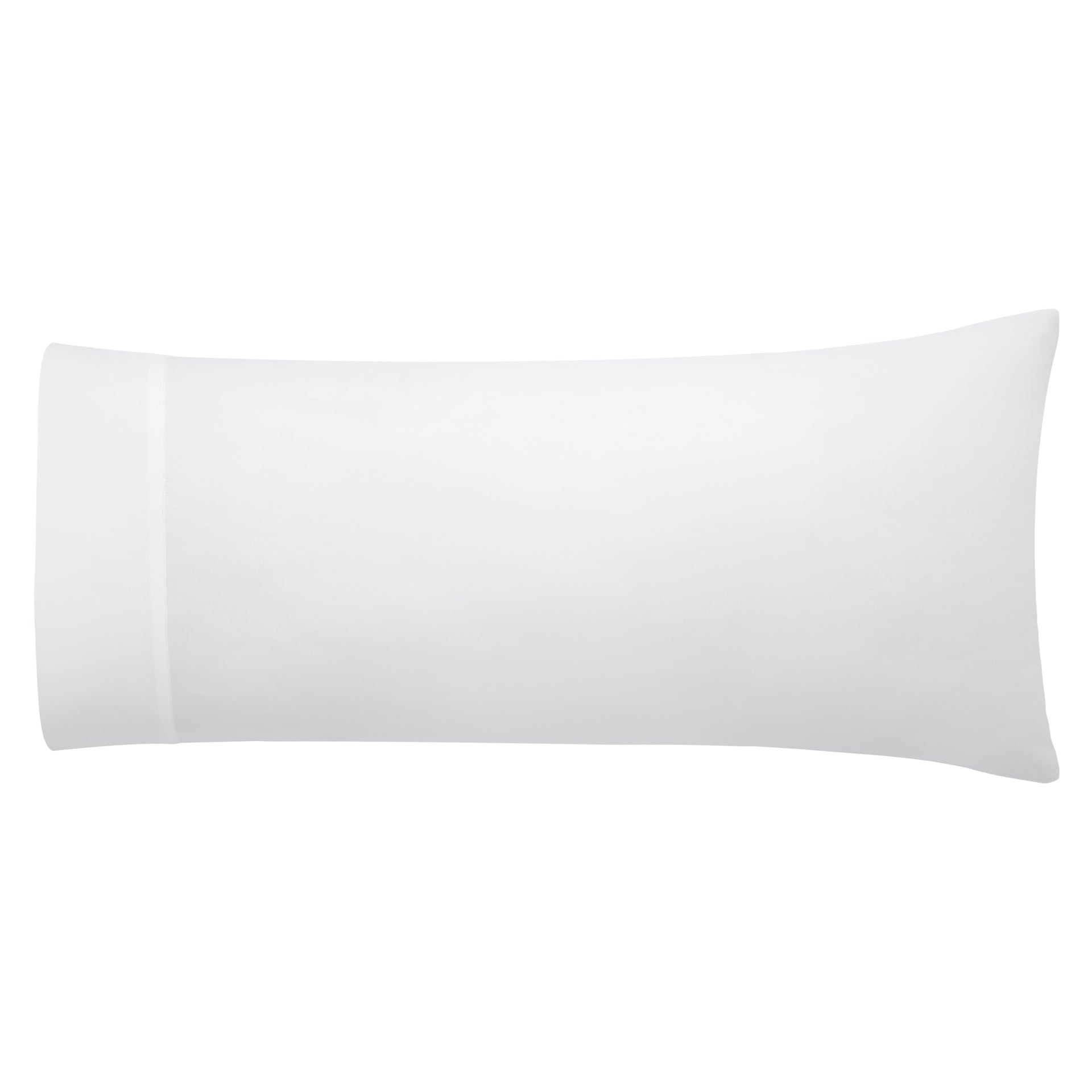 AKP-547-2040_1|Soft white 100% cotton pillowcase, breathable for restful sleep, durable, luxurious bedding essential.