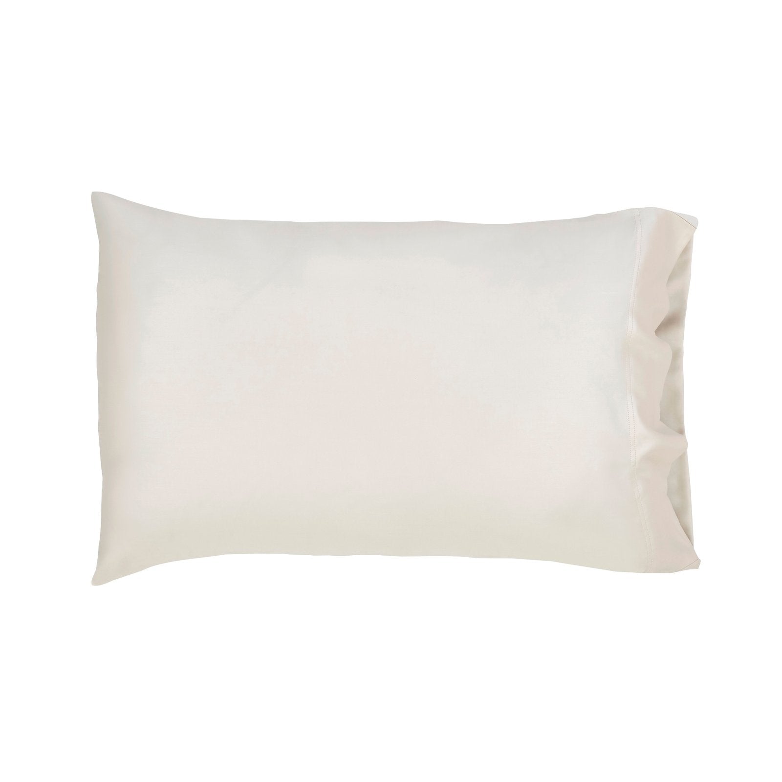 AKP-510-2040_1|Beige 100% Lyocell pillowcase, soft and breathable sateen finish for luxurious, cooling sleep comfort. (115)