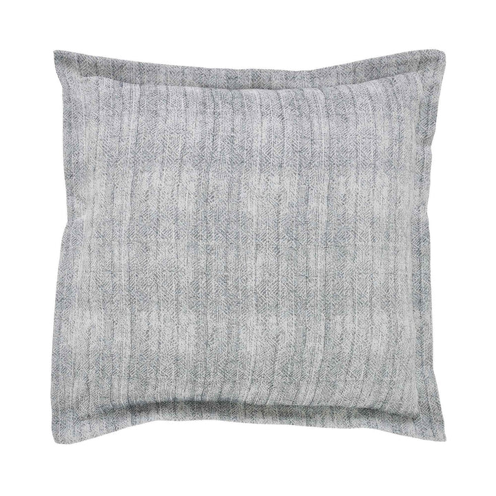 ES-035-2626_1|Stylish light gray blue textured duvet cover sham with a subtle geometric pattern, enhancing contemporary bedroom aesthetics.