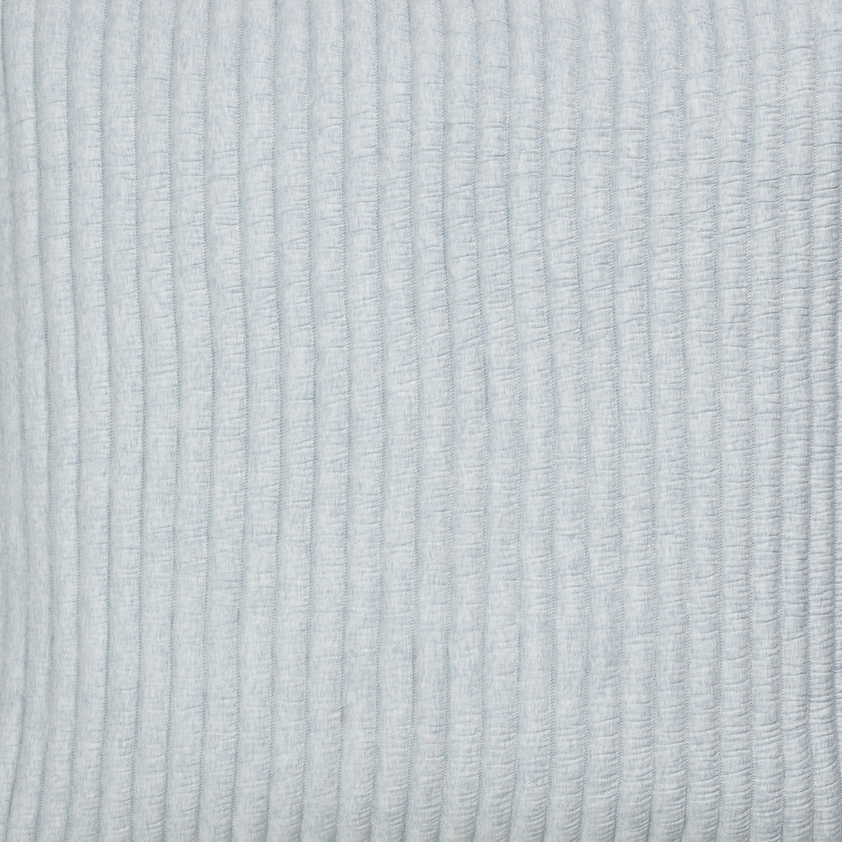 SWT-369-7.8_1|Soft light blue fabric with a subtle vertical ribbed texture, perfect for cozy throws, modern apparel, or decorative accents.