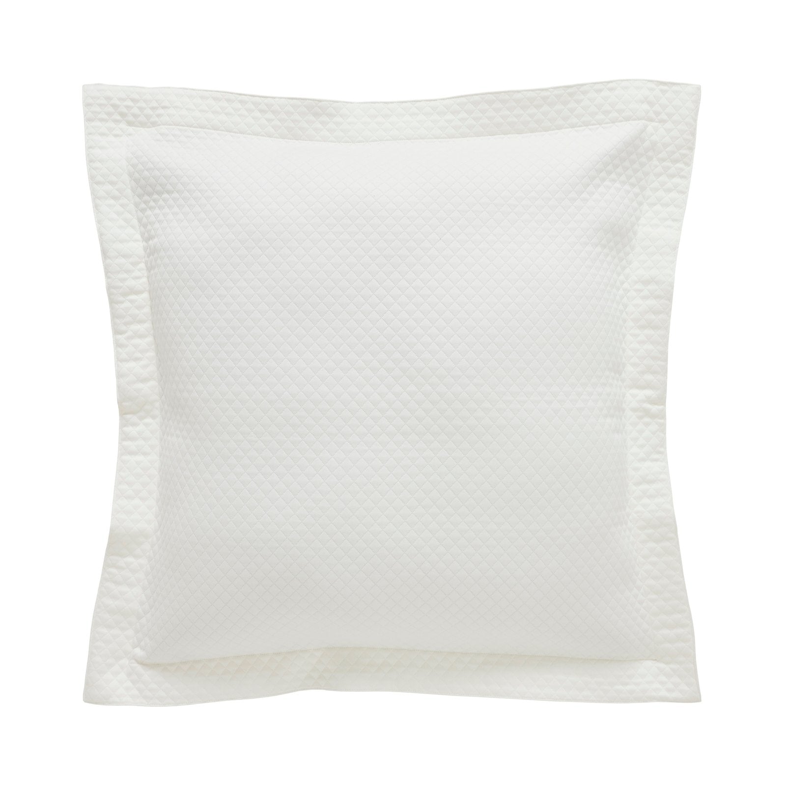 ES-189-2626-LOT1_1|Elegant white coverlet featuring a timeless diamond quilted pattern and a refined tailored border, perfect for any bedroom.