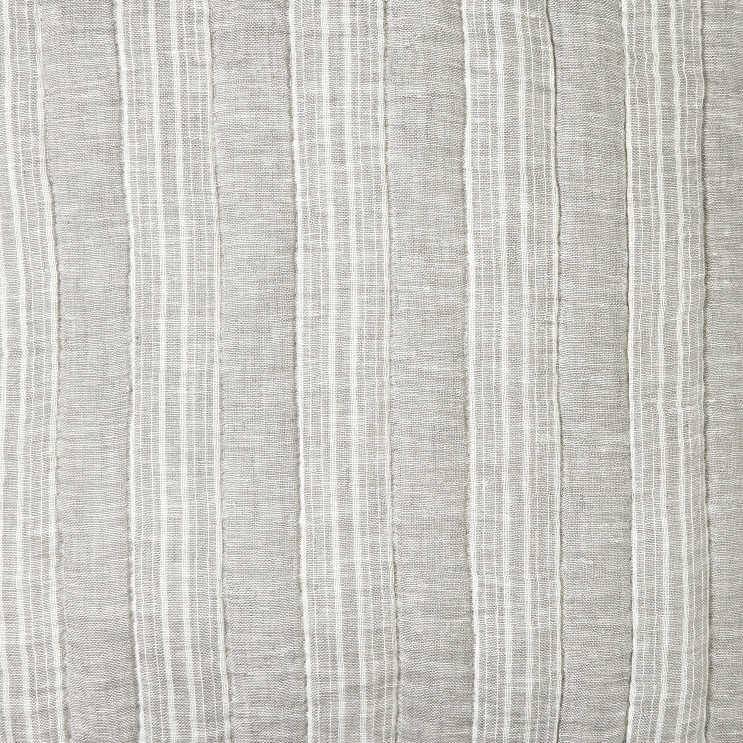 KS-317-2036_2|Modern light grey quilt featuring elegant vertical white stripes, offering a clean, sophisticated look for any contemporary bedroom.