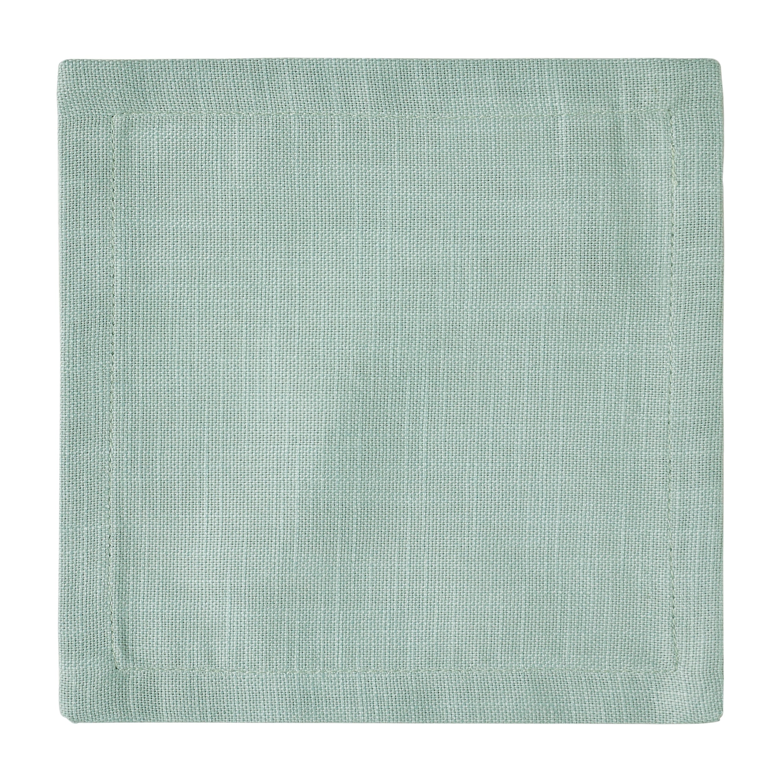 CNP-4911-66_3|Elegant mint green linen dinner napkin, single square, perfect for stylish dining and everyday reusable table decor.