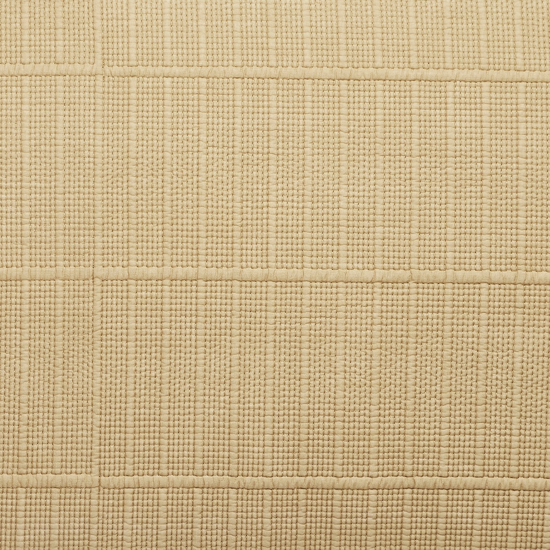 CL-269-11096_13|Detailed close-up of a beige textured coverlet fabric, showcasing its intricate woven pattern and high-quality craftsmanship.