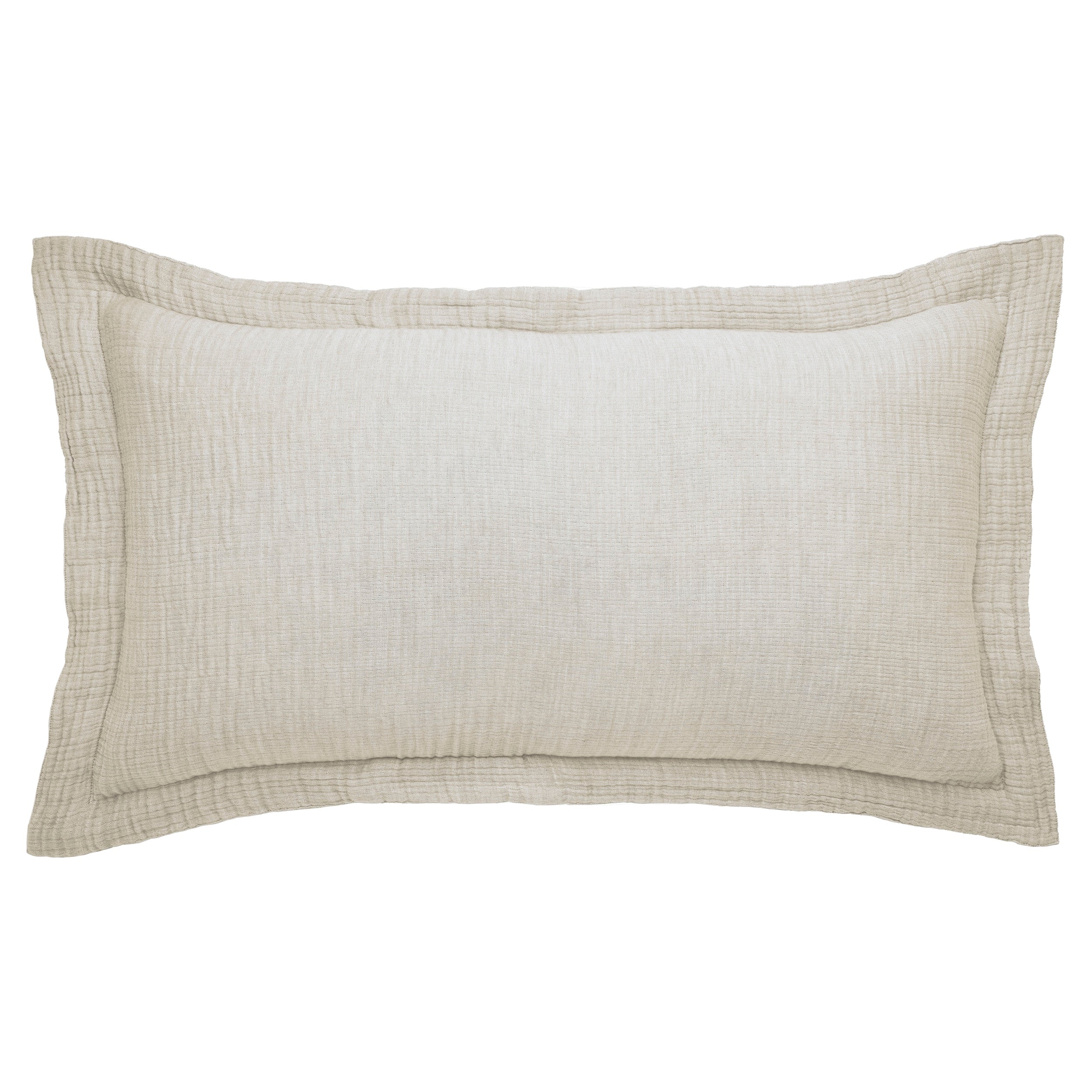 KS-049-2036_1|Soft, light beige crinkled cotton duvet cover, offering a comfortable and breathable bedding experience for a modern bedroom.