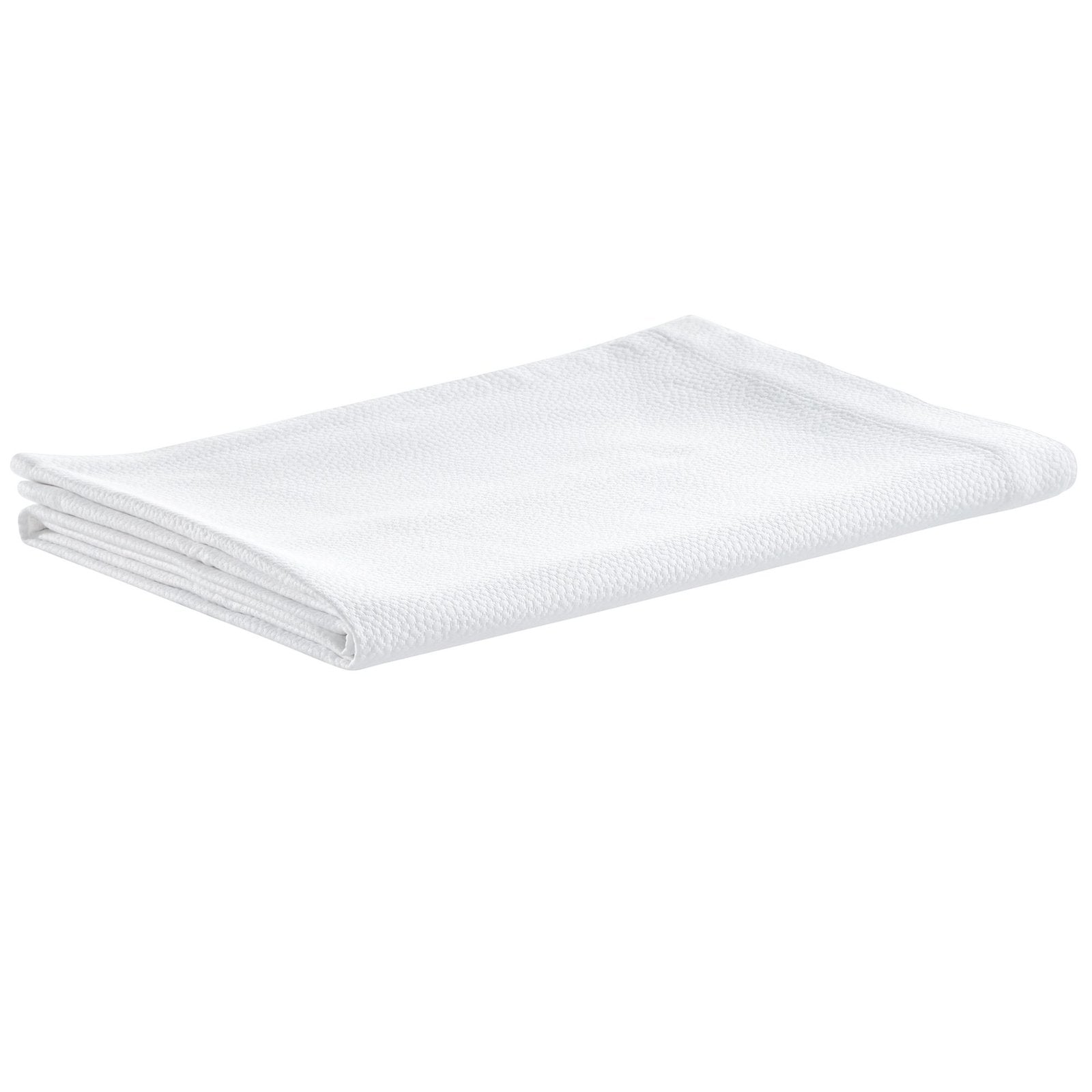 CL-258-9496_6|Crisp white coverlet featuring a delicate, subtle dimpled texture for a modern and clean bedroom design.