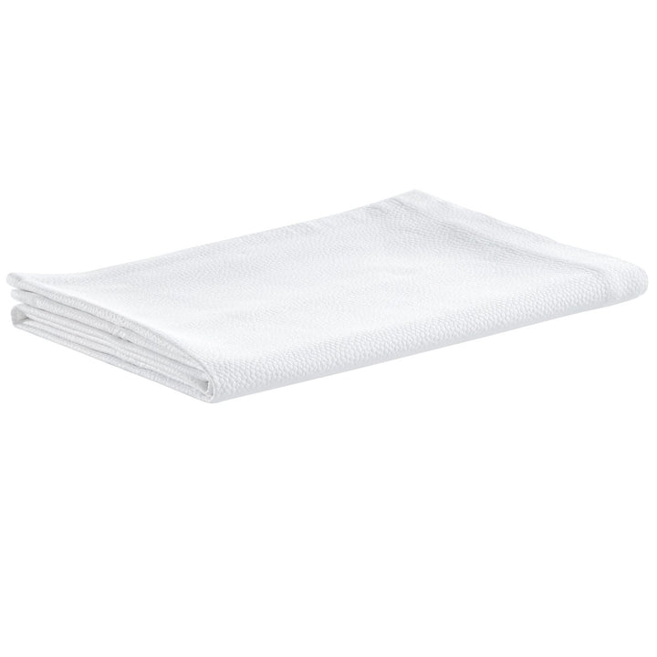 CL-258-9496_6|Crisp white coverlet featuring a delicate, subtle dimpled texture for a modern and clean bedroom design.