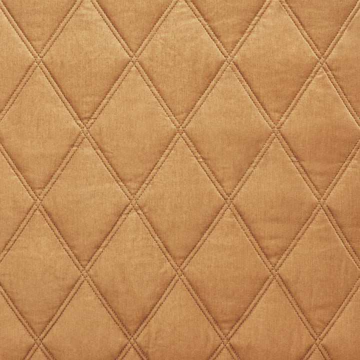ES-260-2626_2|Rich brown diamond quilted coverlet, showcasing a classic pattern, providing warmth and sophisticated style for bedding.