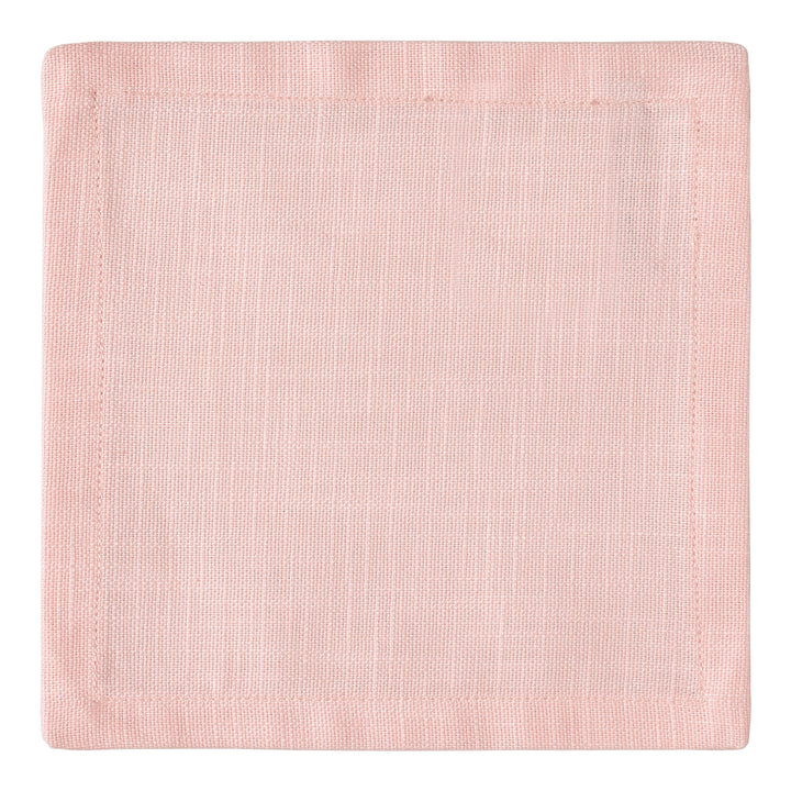 CNP-4910-66_3|Soft pink linen dinner napkin, single square, perfect for elegant table settings, reusable, adds a touch of blush decor.