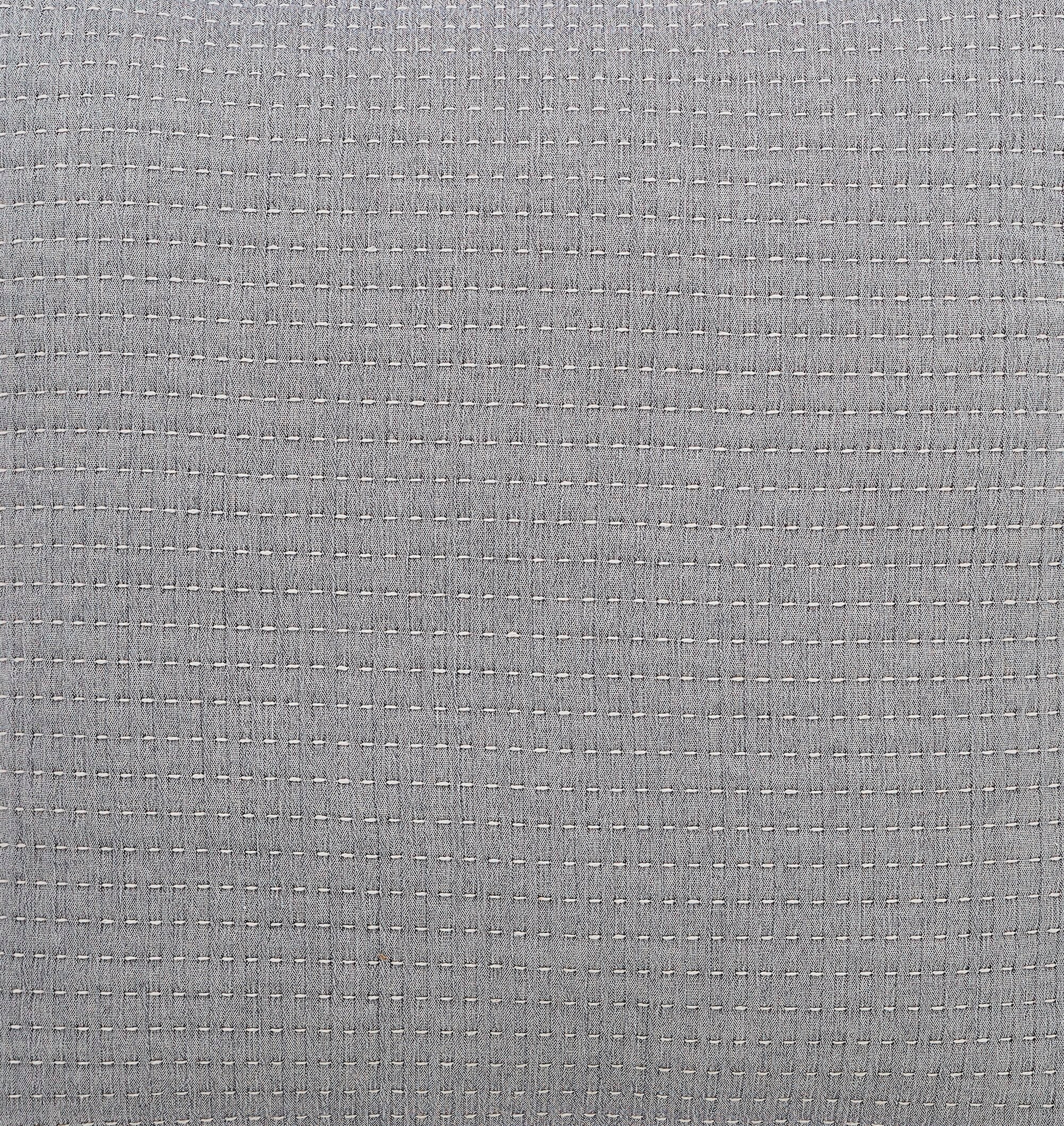 BT-108-9496_5|Detailed close-up of a soft grey ribbed blanket, highlighting its intricate woven texture and cozy appeal for bedding.