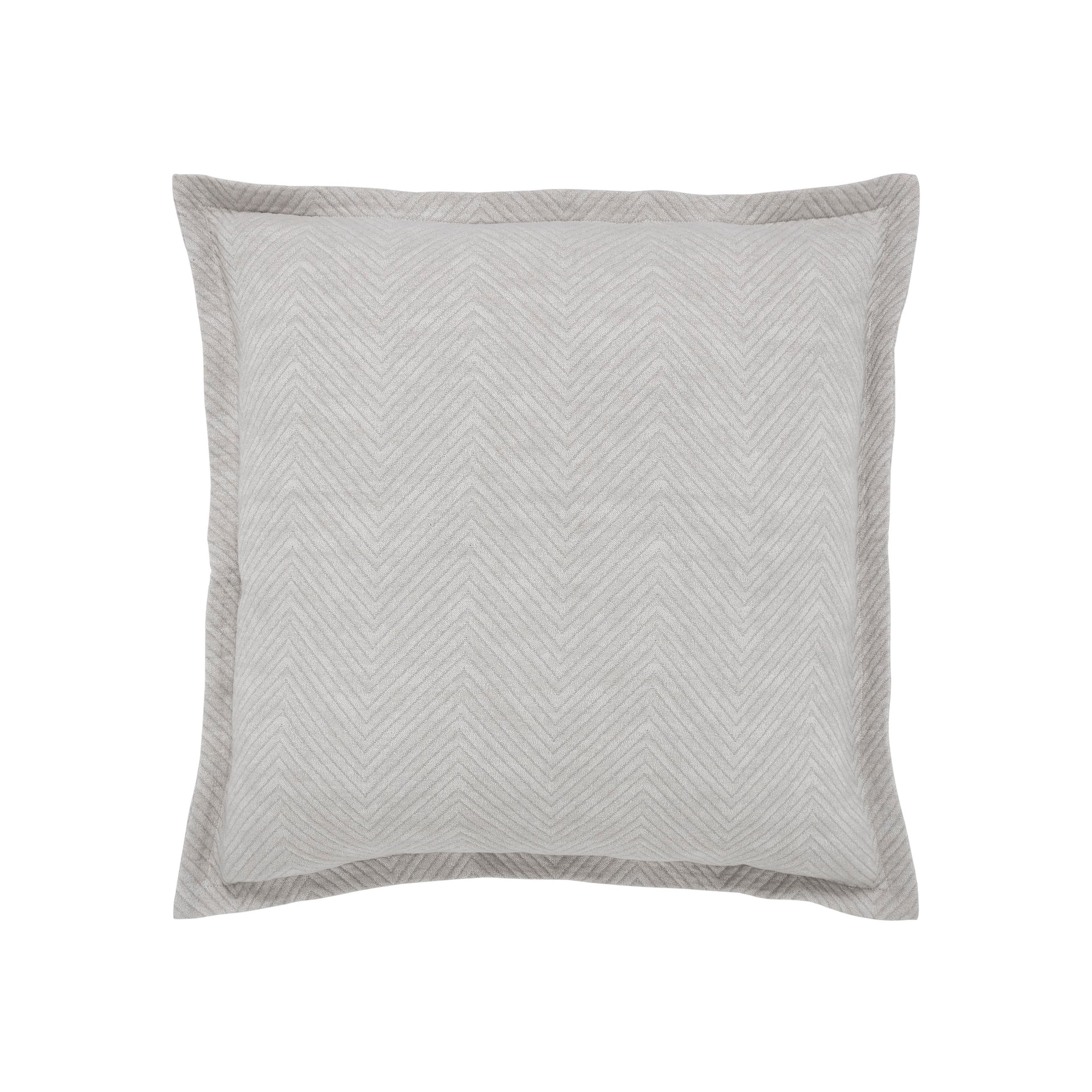 ES-121-2626_1|Stylish chevron pattern knit blanket, light grey, soft, cozy texture perfect for modern minimalist living room.