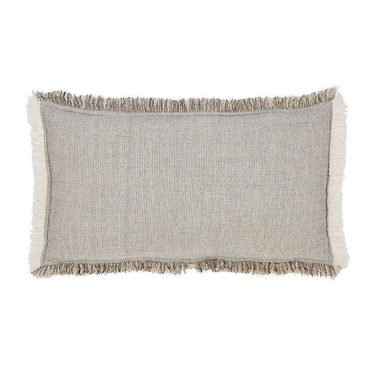 TP-113-1426_1|Bohemian striped coverlet in natural tones with playful fringed edges, perfect for adding texture and relaxed style.