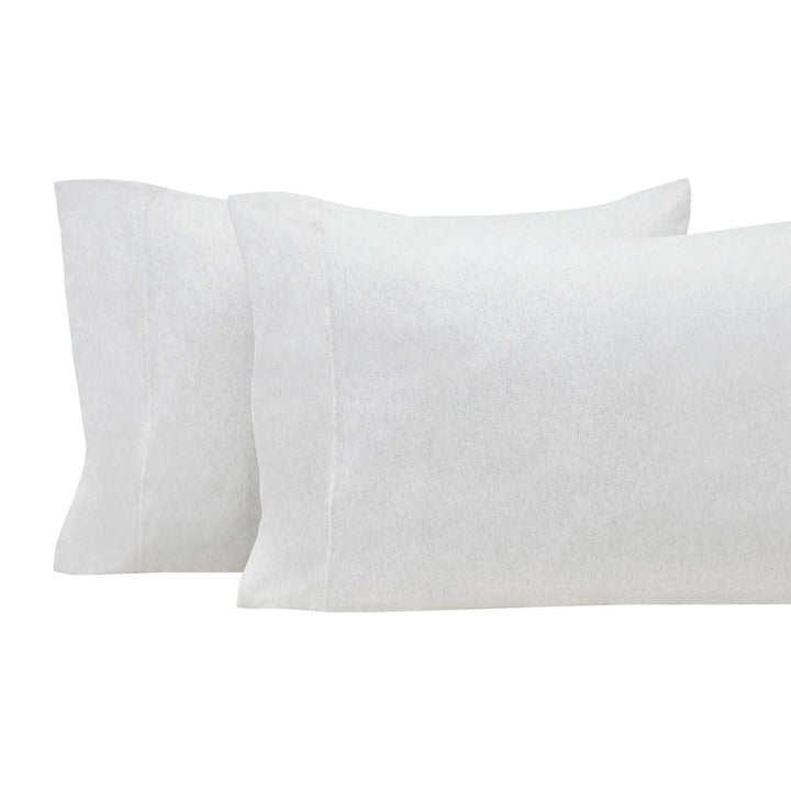 ASP-525-2032_1|Two plush white 100% cotton pillowcases, offering exceptional softness and breathability for a restful night's sleep.