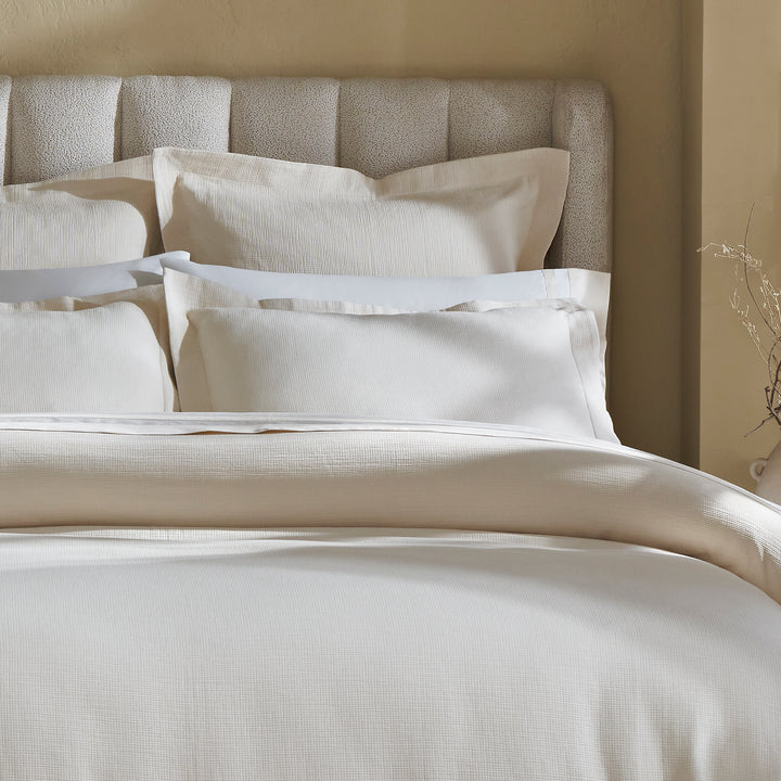 DT-068-10692_3|Elegant beige textured duvet cover, ideal for a serene bedroom aesthetic. Soft, premium quality bedding for ultimate comfort.