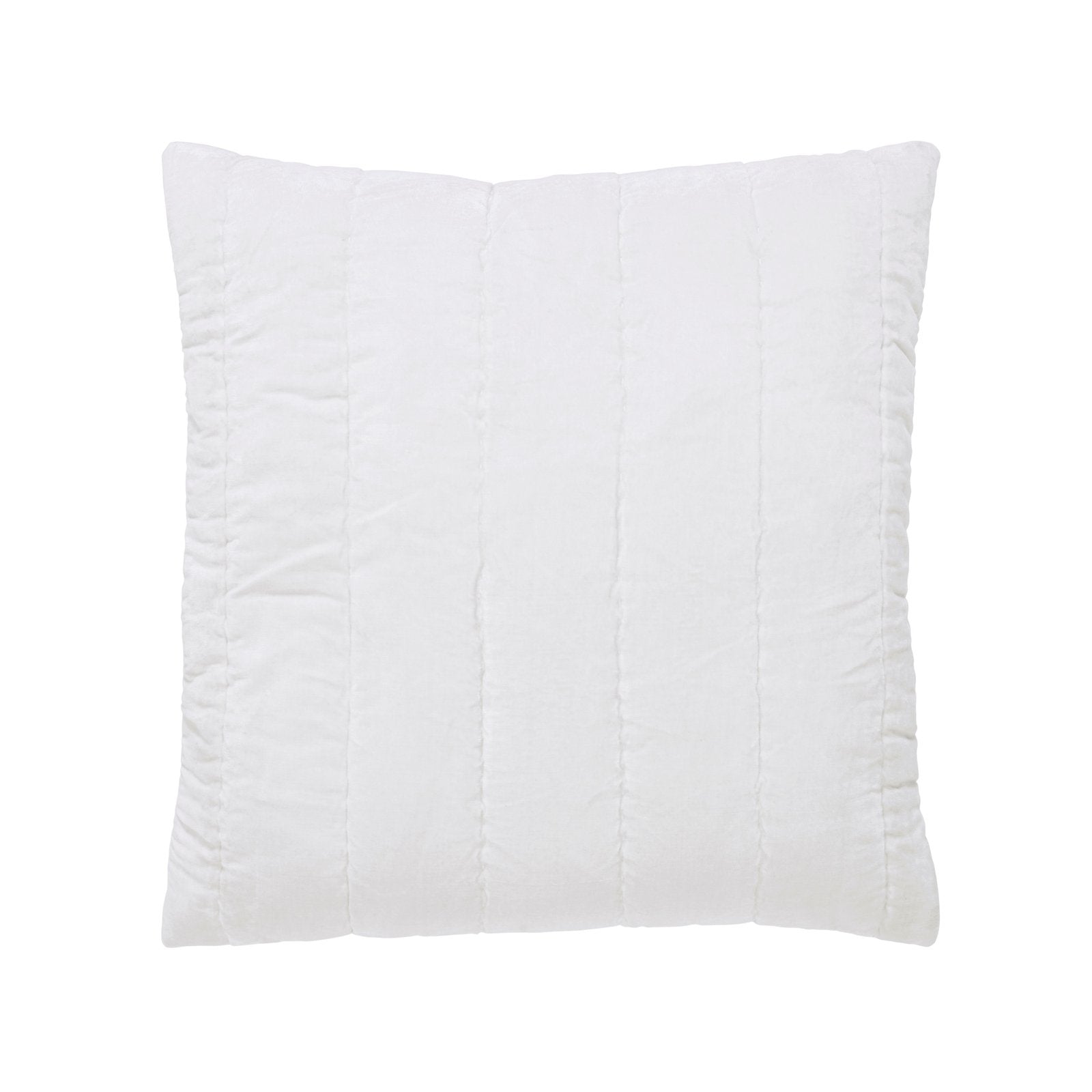 ES-337-X_1|Part of a luxurious white quilted comforter set, this decorative pillow adds cozy elegance to any bedroom ensemble.