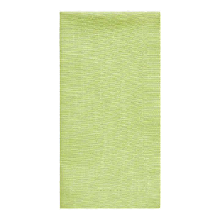 NP-4804-2020_3|Single folded lime green fabric napkin, perfect for everyday use or special occasions. Durable and washable table linen.