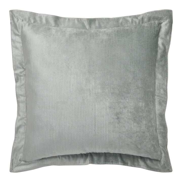 ES-054-2626_1|Luxurious light grey velvet textured duvet cover set pillow sham, soft ribbed fabric for elegant and comfortable bedding.