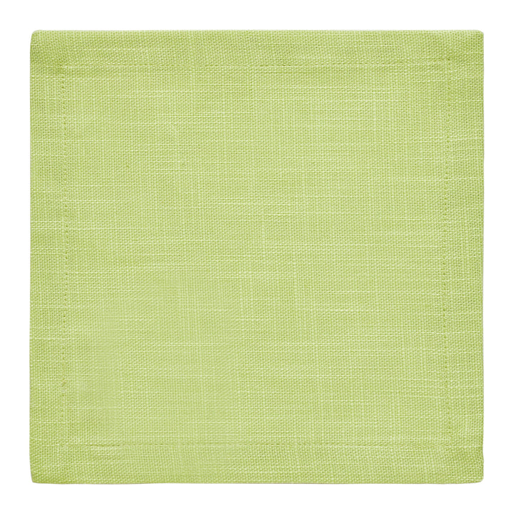 CNP-4904-66_3|Close-up of a single light green fabric napkin, woven texture, a versatile reusable cloth for dining and elegant table settings.